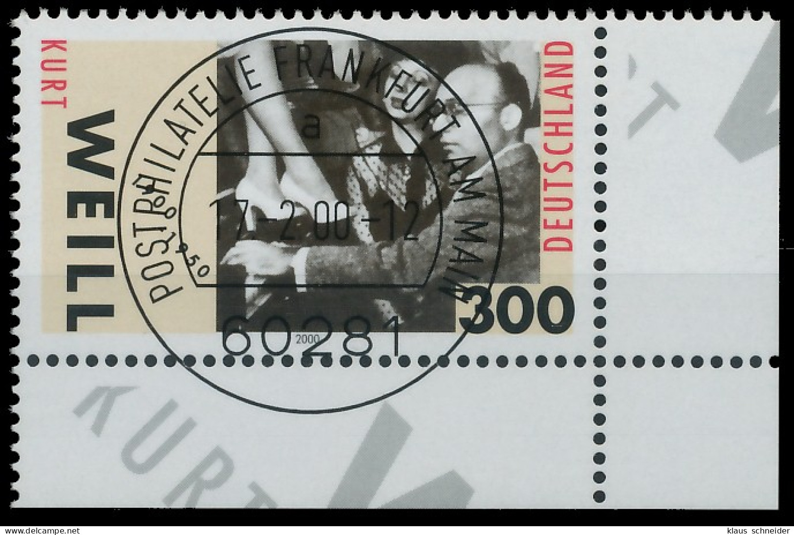 BRD BUND 2000 Nr 2100 Zentrisch Gestempelt ECKE-URE X52BF5A - Used Stamps