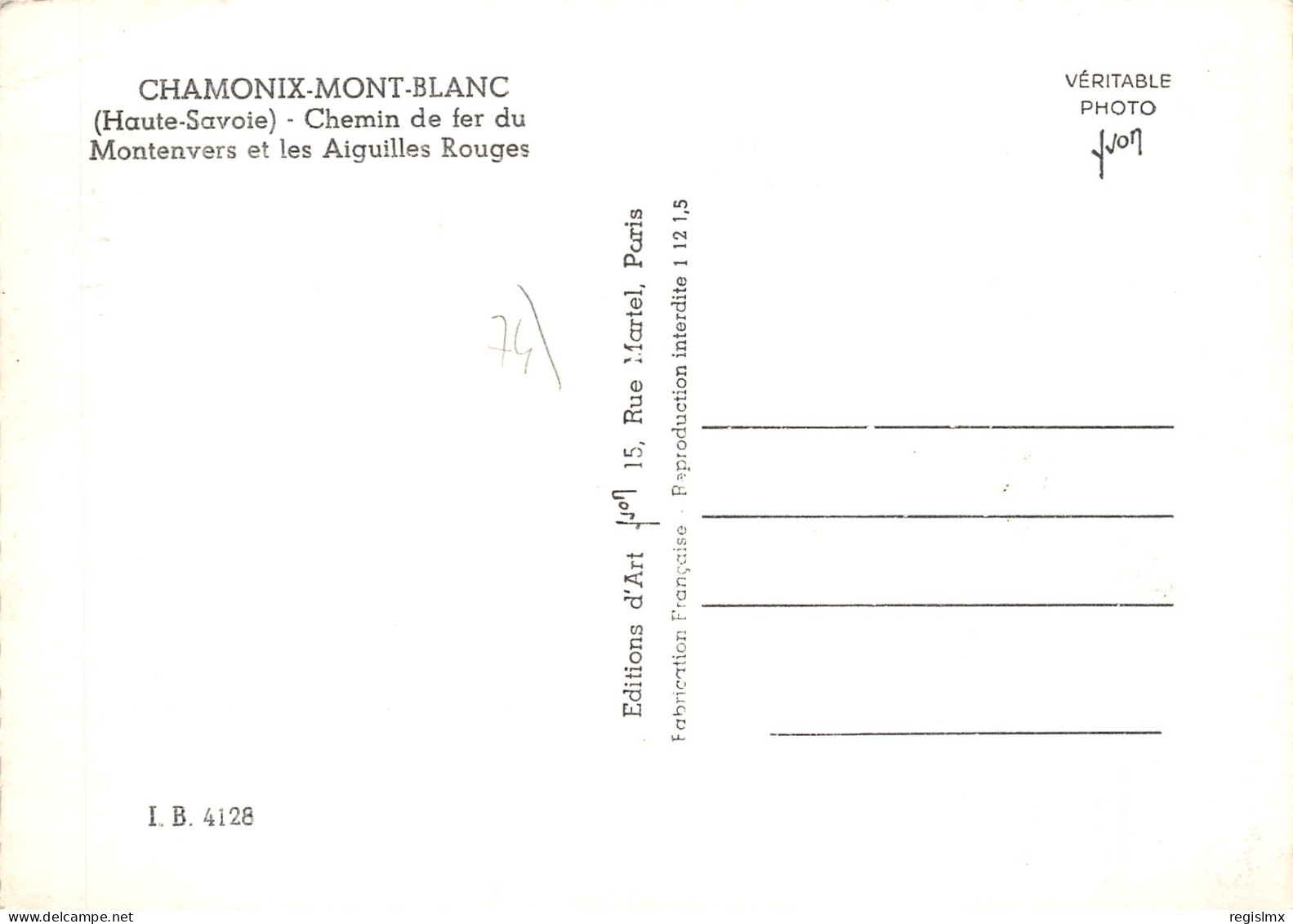 74-CHAMONIX MONT BLANC-N°2101-B/0329 - Chamonix-Mont-Blanc