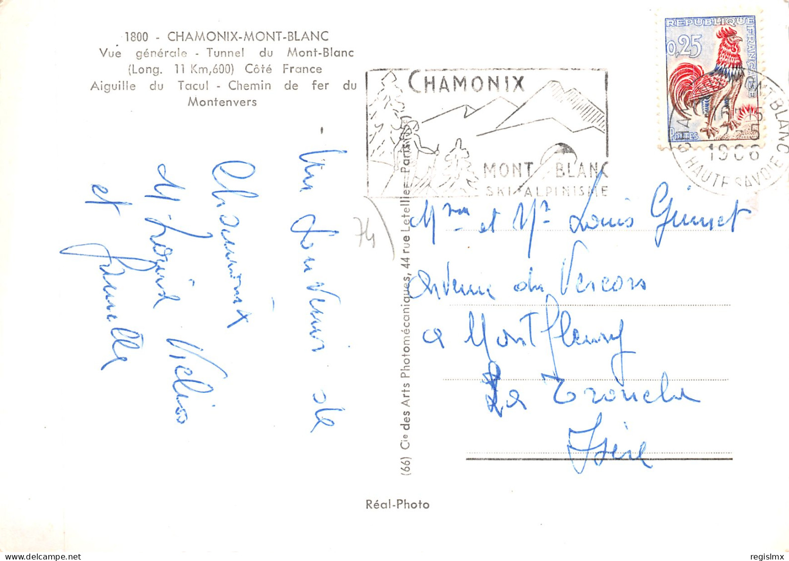 74-CHAMONIX MONT BLANC-N°2102-A/0103 - Chamonix-Mont-Blanc