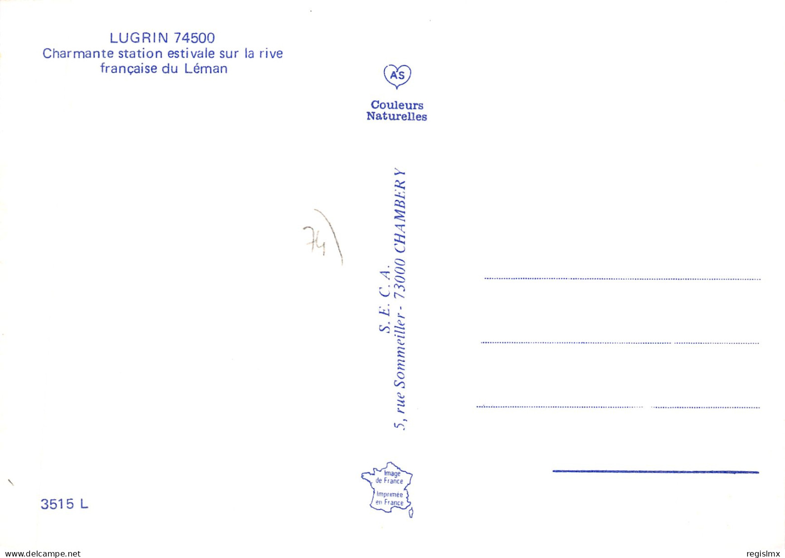 74-LUGRIN BORDS DU LEMAN-N°2102-A/0085 - Lugrin