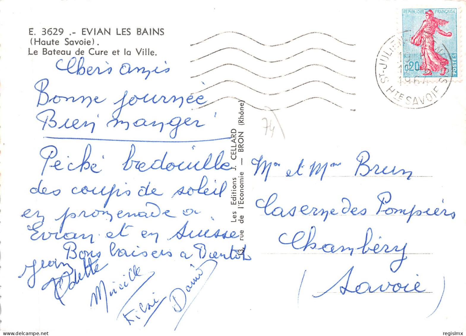 74-EVIAN LES BAINS-N°2102-A/0059 - Evian-les-Bains