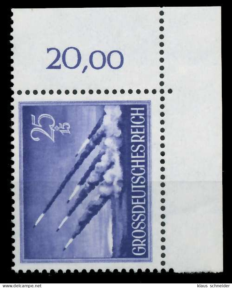 DEUTSCHES REICH 1944 Nr 884 Postfrisch ECKE-ORE X53585A - Unused Stamps