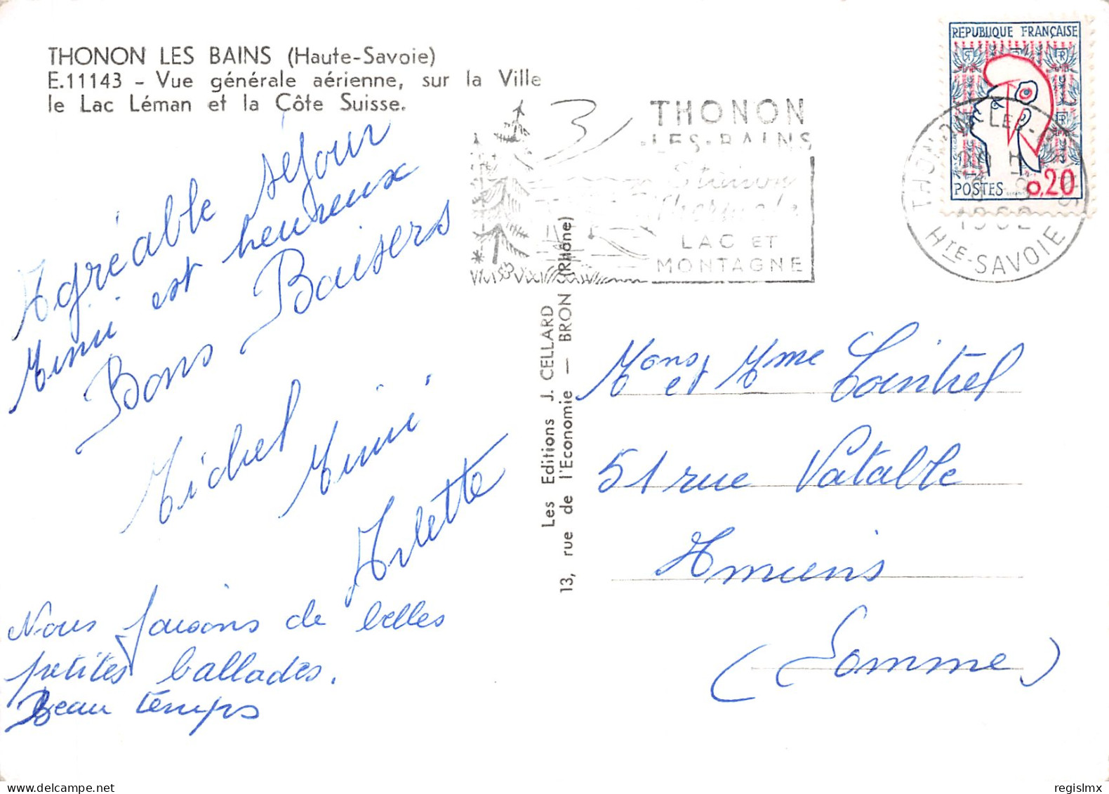 74-THONON LES BAINS-N°2102-D/0145 - Thonon-les-Bains