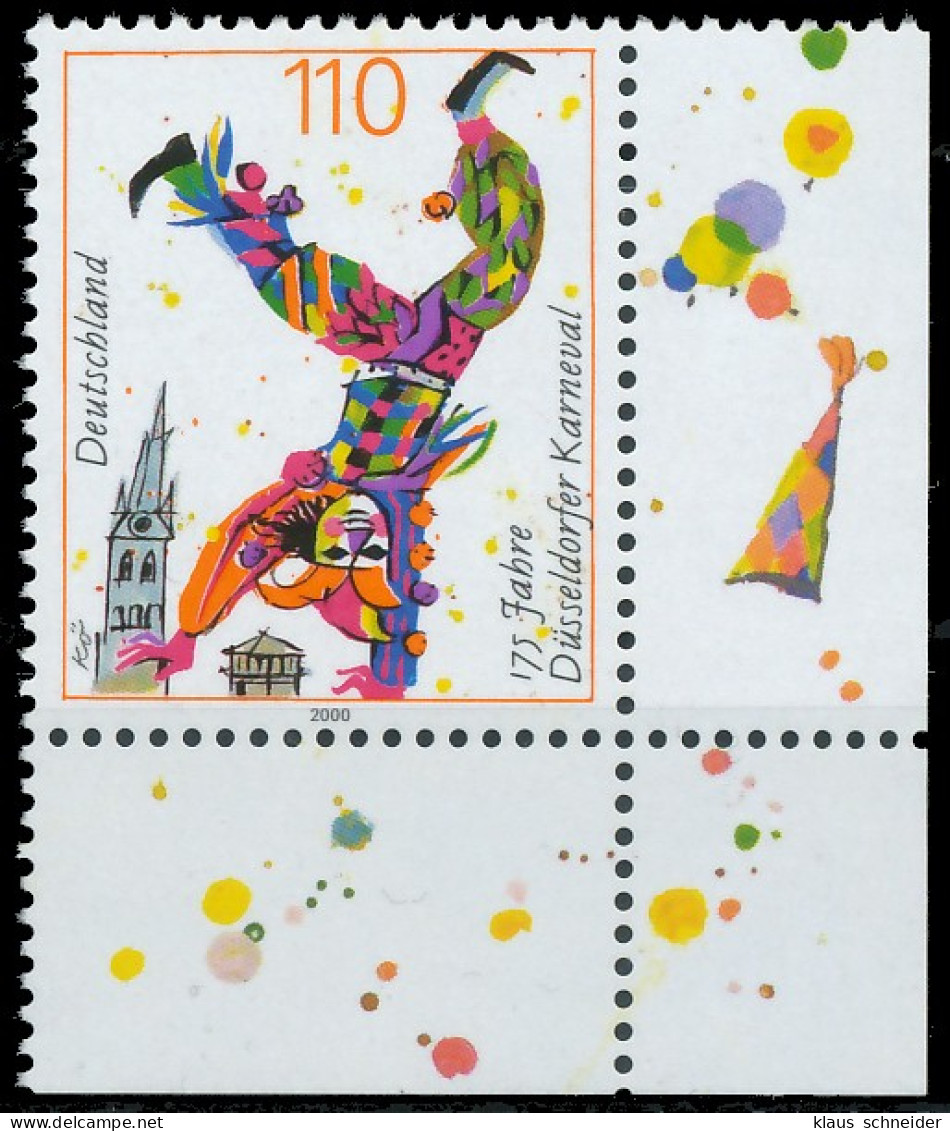 BRD BUND 2000 Nr 2099 Postfrisch ECKE-URE X5525F6 - Unused Stamps
