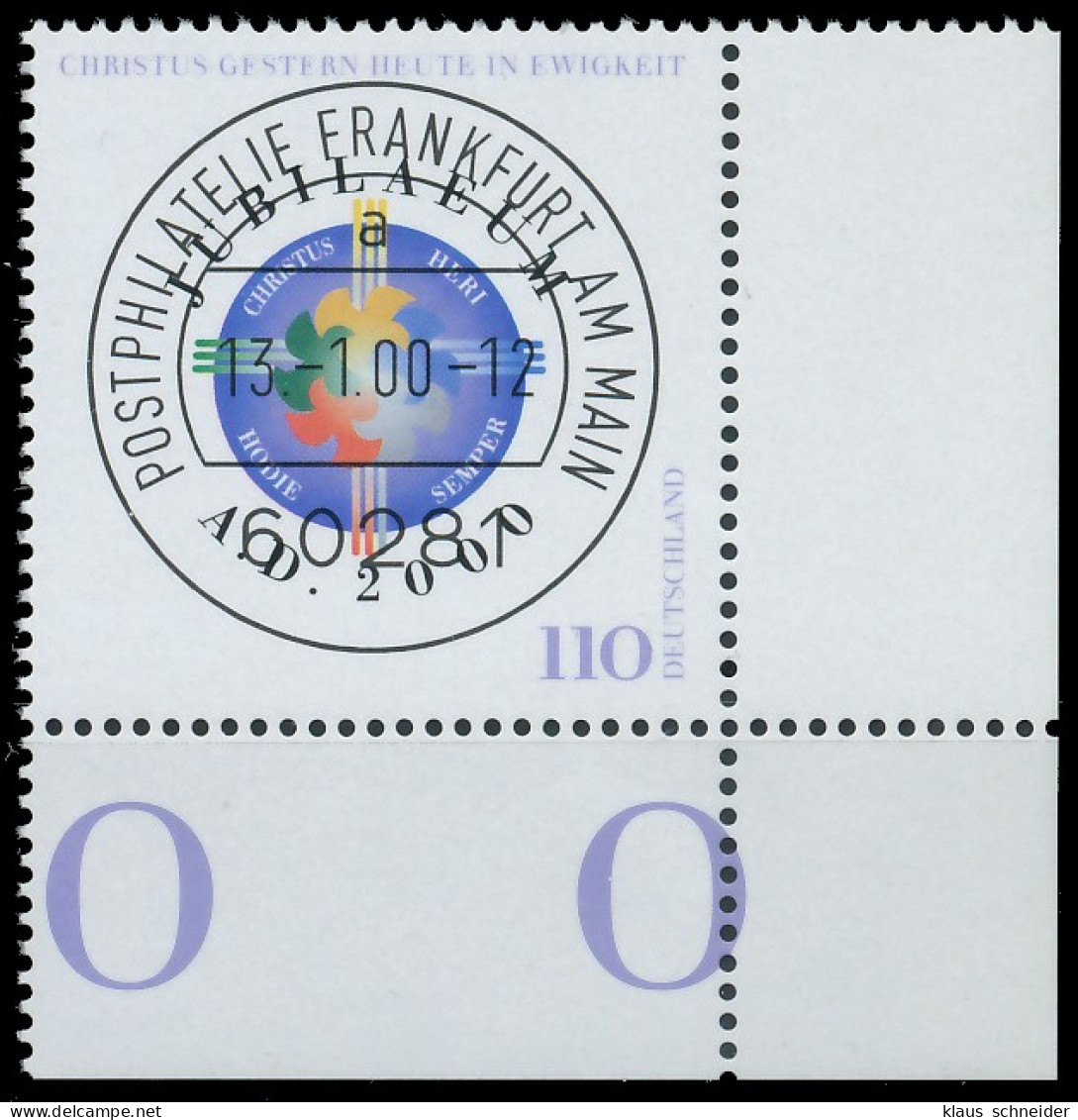 BRD BUND 2000 Nr 2087 Zentrisch Gestempelt ECKE-URE X55264E - Used Stamps