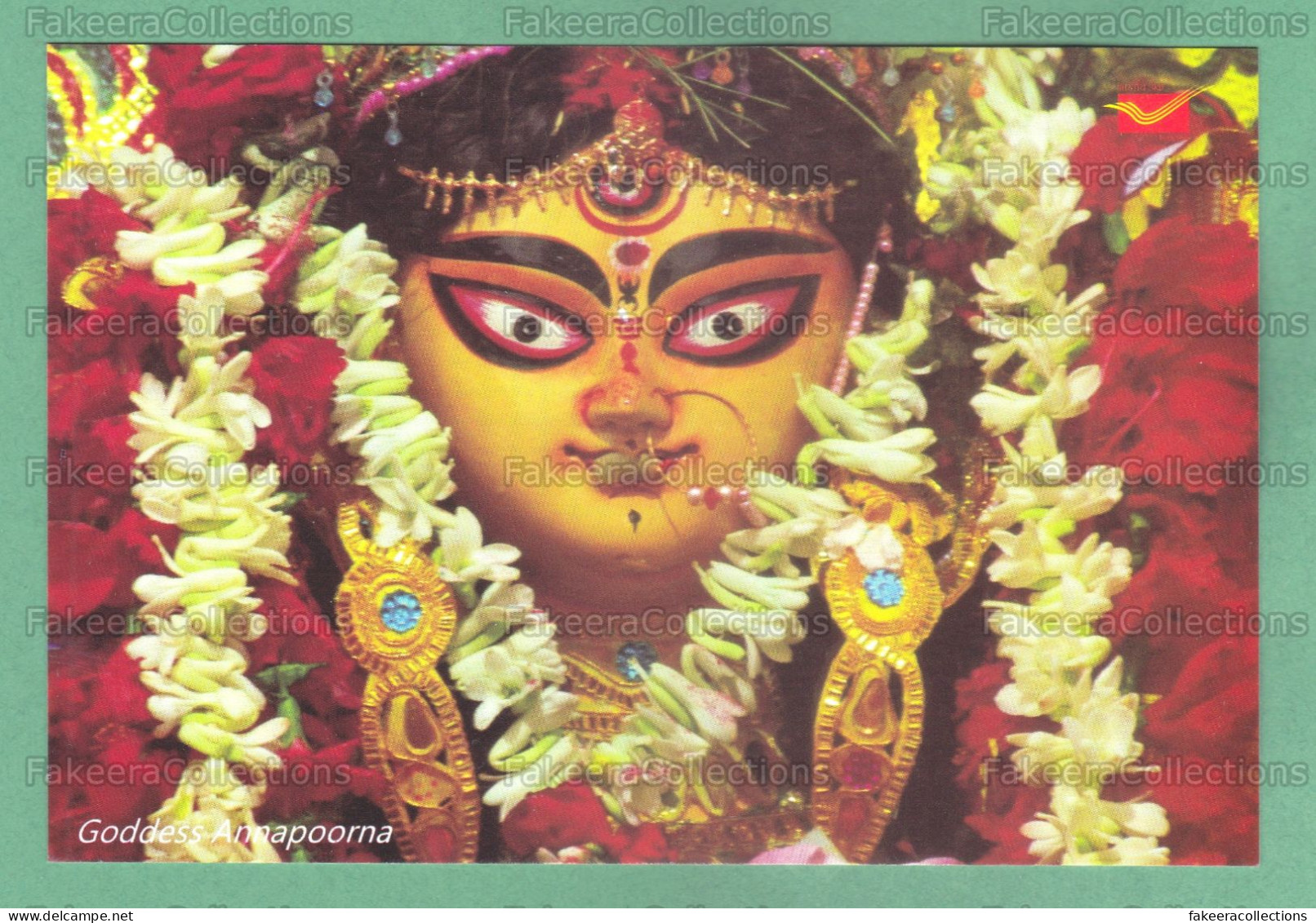 INDIA 2023 Inde Indien - INDIAN GODESS Picture Post Card - Annapoorna Devi - Postcards, Postcard, Hinduism - Inde
