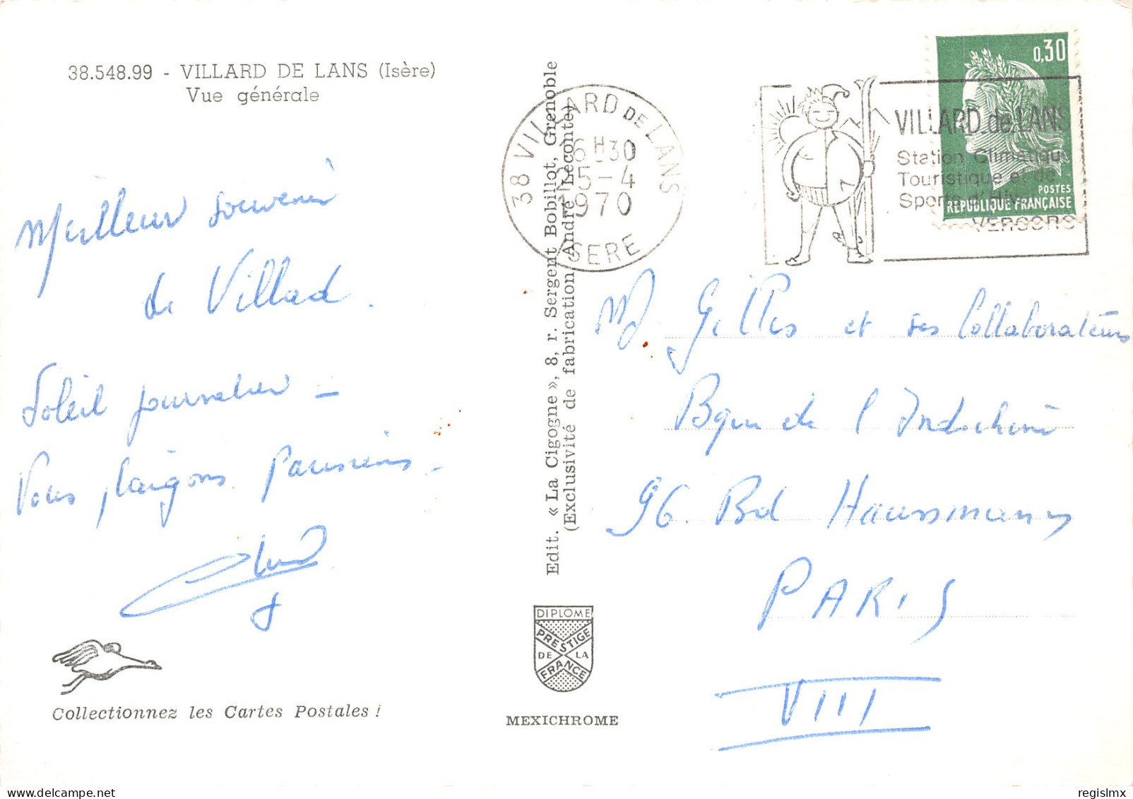 38-VILLARD DE LANS-N°2104-B/0299 - Villard-de-Lans