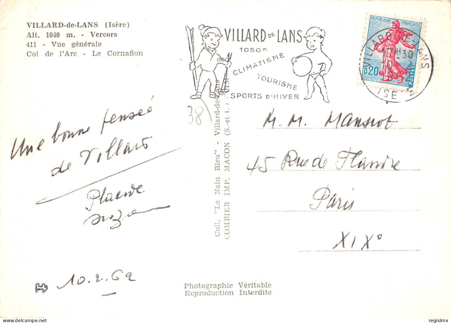 38-VILLARD DE LANS-N°2104-B/0011 - Villard-de-Lans