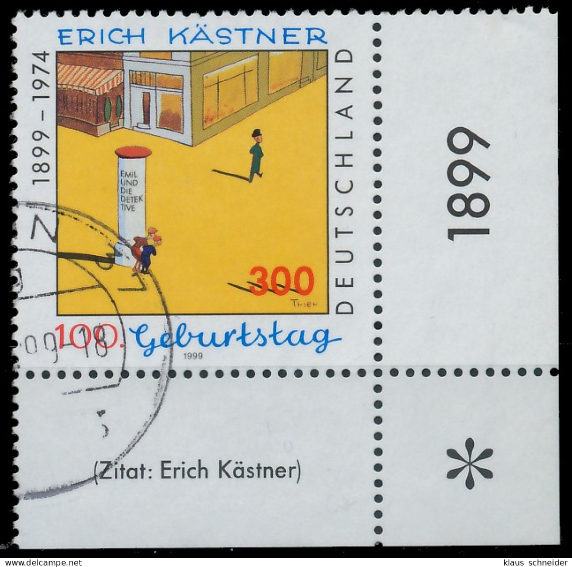 BRD BUND 1999 Nr 2035 Zentrisch Gestempelt ECKE-URE X552A92 - Used Stamps