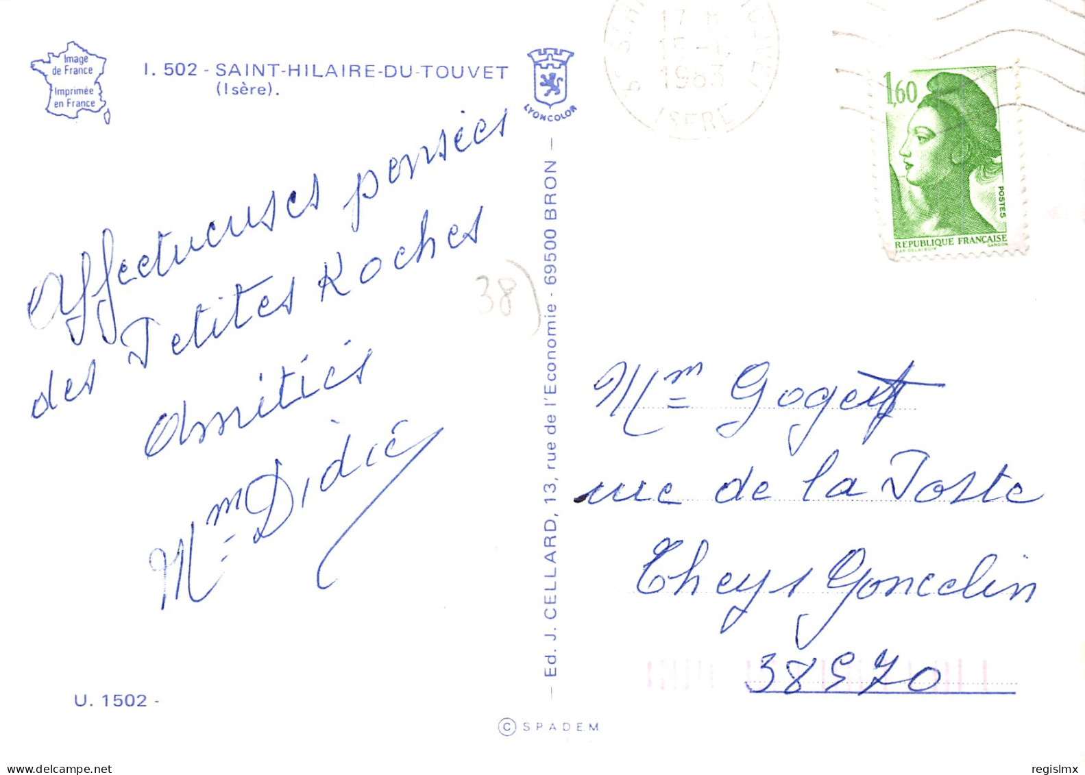 38-SAINT HILAIRE DU TOUVET-N°2104-A/0325 - Saint-Hilaire-du-Touvet