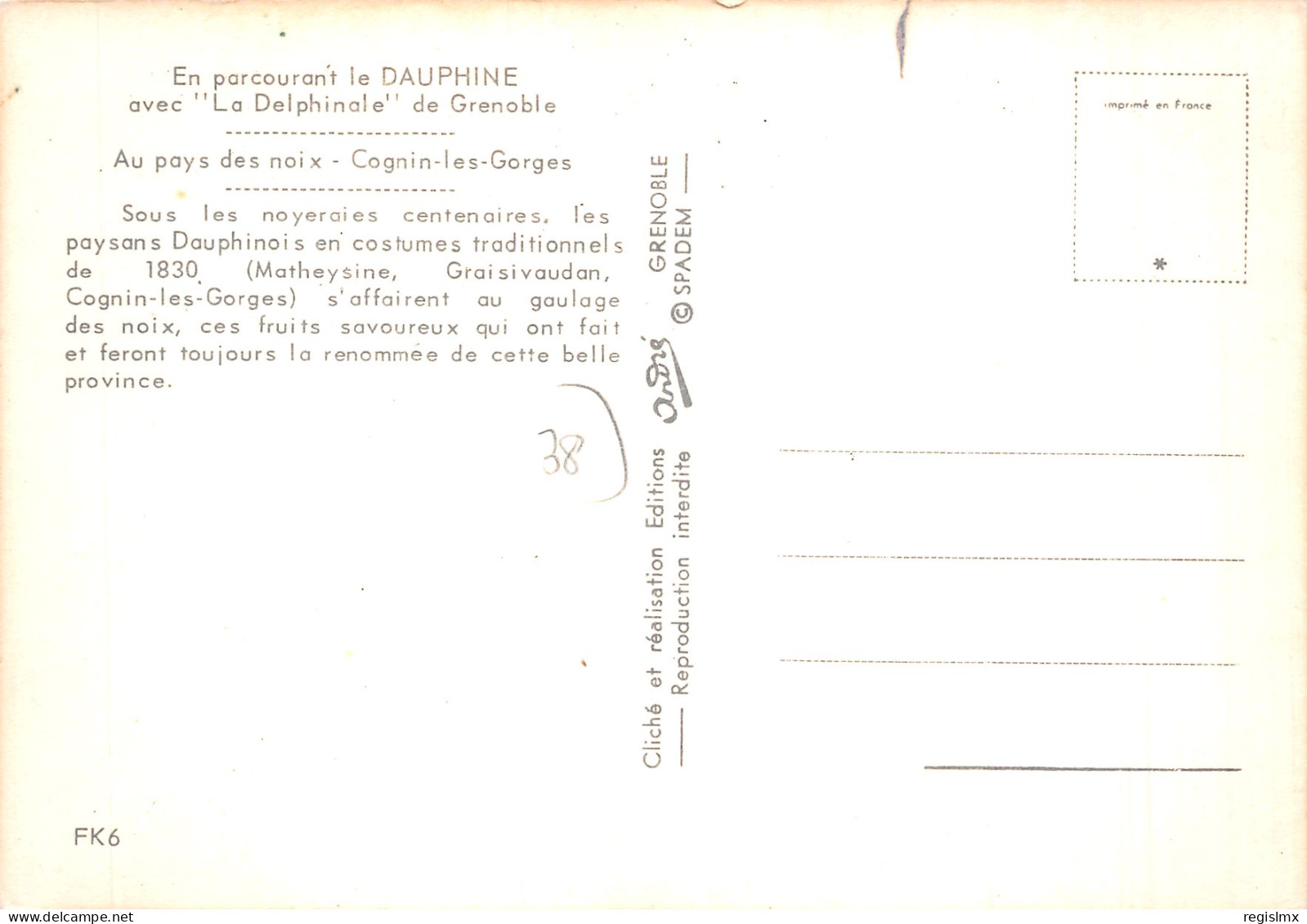 38-GRENOBLE COGNIN LES GORGES-N°2104-A/0047 - Grenoble