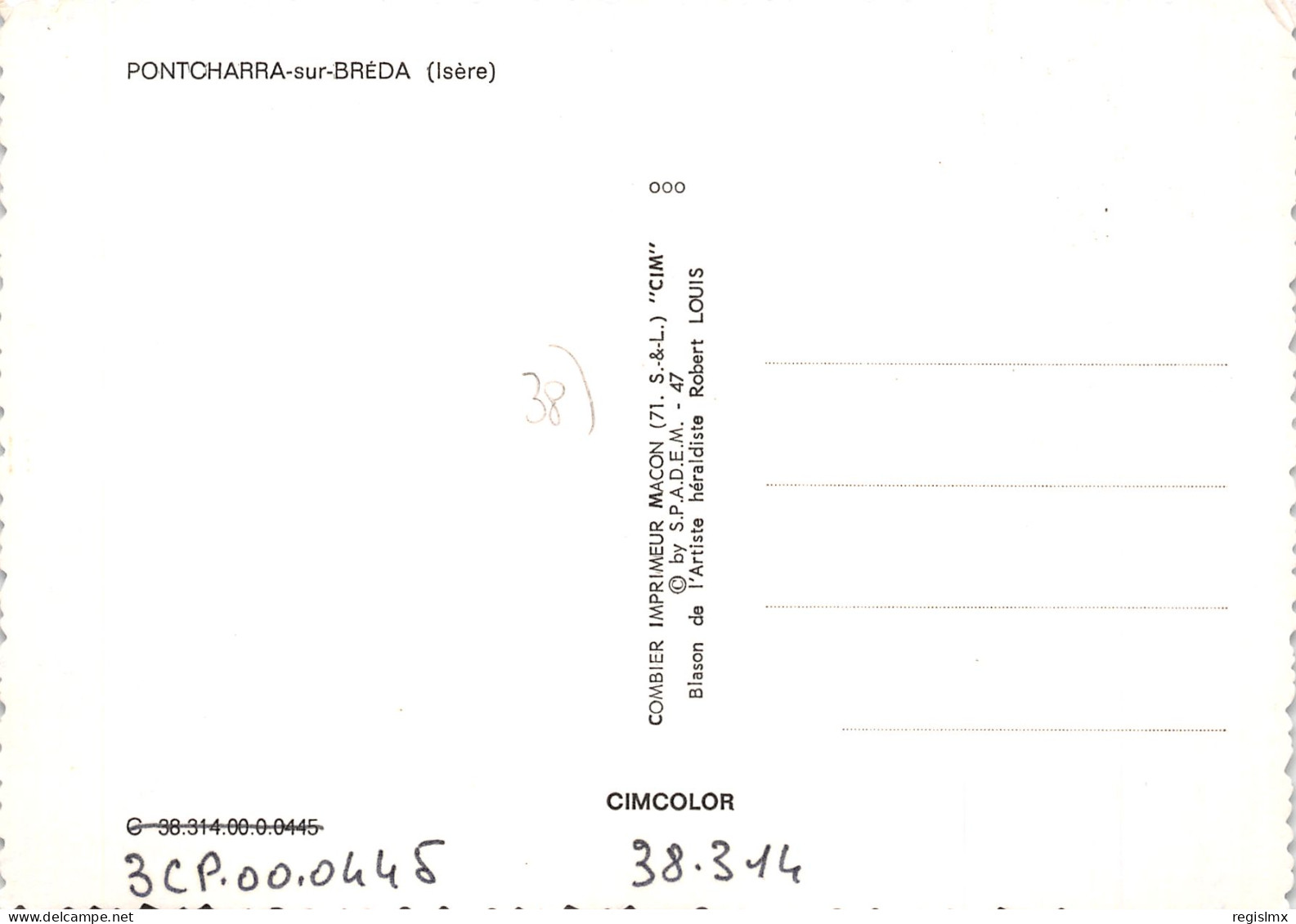 38-PONTCHARRA SUR BREDA-N°2103-D/0383 - Pontcharra