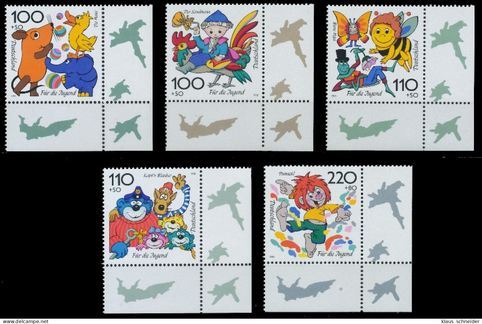 BRD BUND 1998 Nr 1990-1994 Postfrisch ECKE-URE X552CCE - Unused Stamps