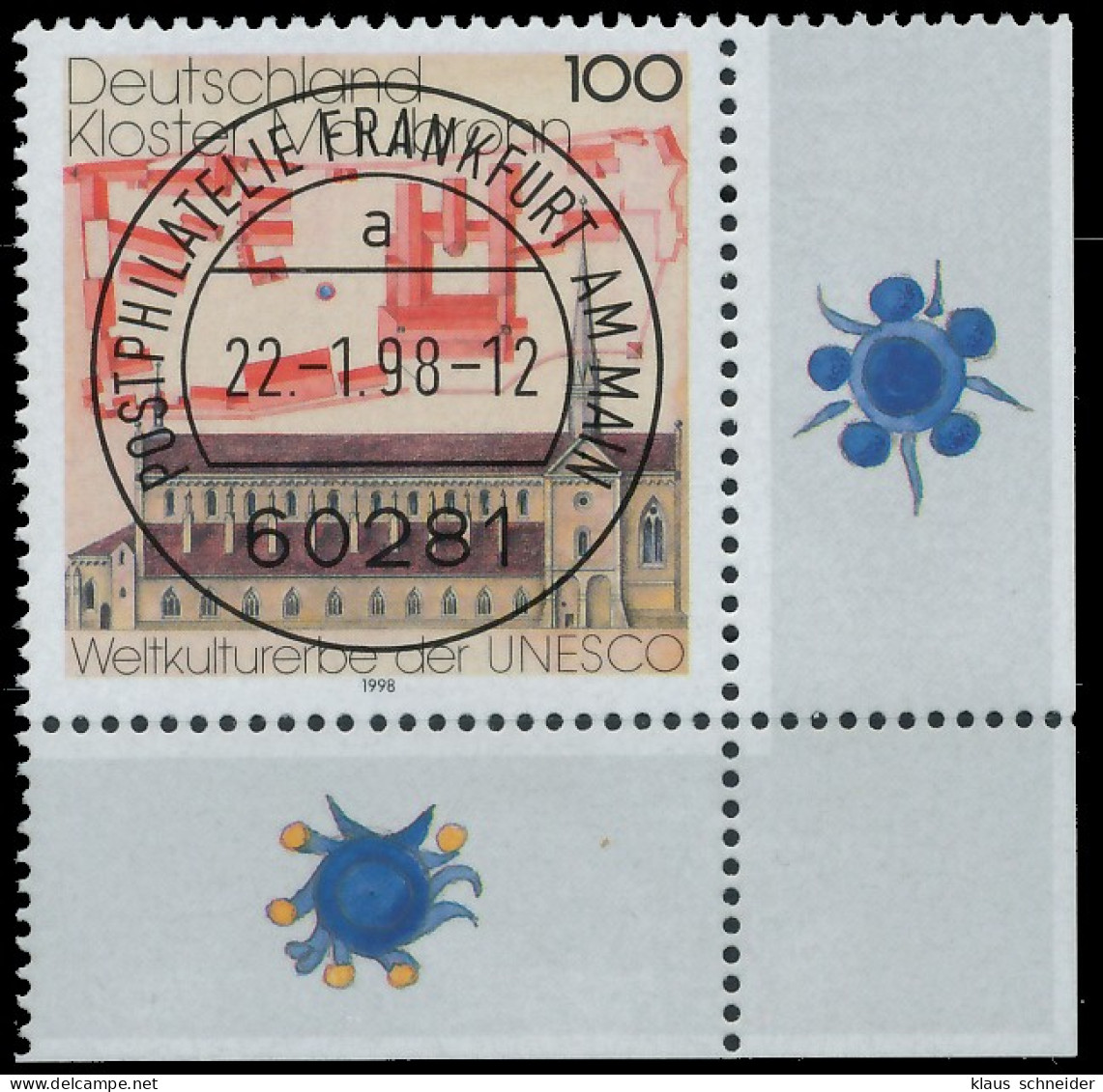 BRD BUND 1998 Nr 1966 Zentrisch Gestempelt ECKE-URE X557F26 - Used Stamps