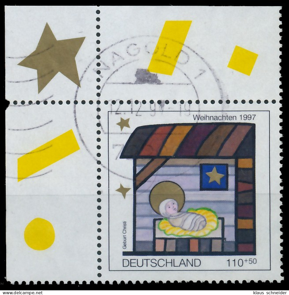 BRD BUND 1997 Nr 1960 Zentrisch Gestempelt ECKE-OLI X557F3A - Used Stamps