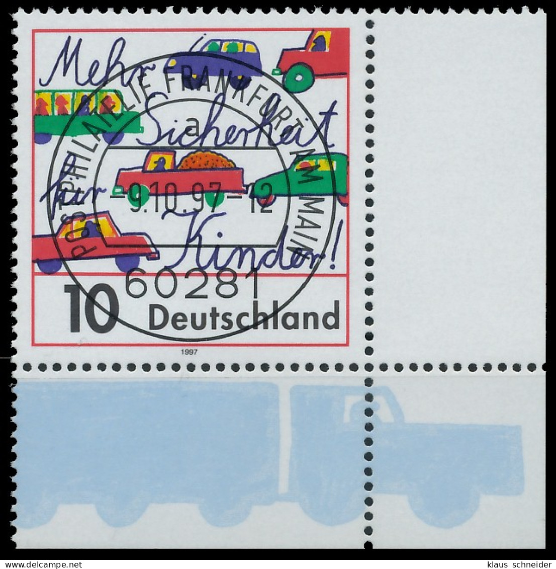 BRD BUND 1997 Nr 1954 Zentrisch Gestempelt ECKE-URE X557F52 - Used Stamps