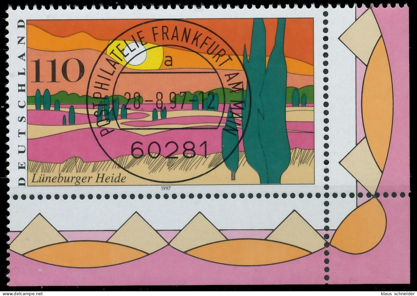 BRD BUND 1997 Nr 1944 Zentrisch Gestempelt ECKE-URE X55809E - Used Stamps