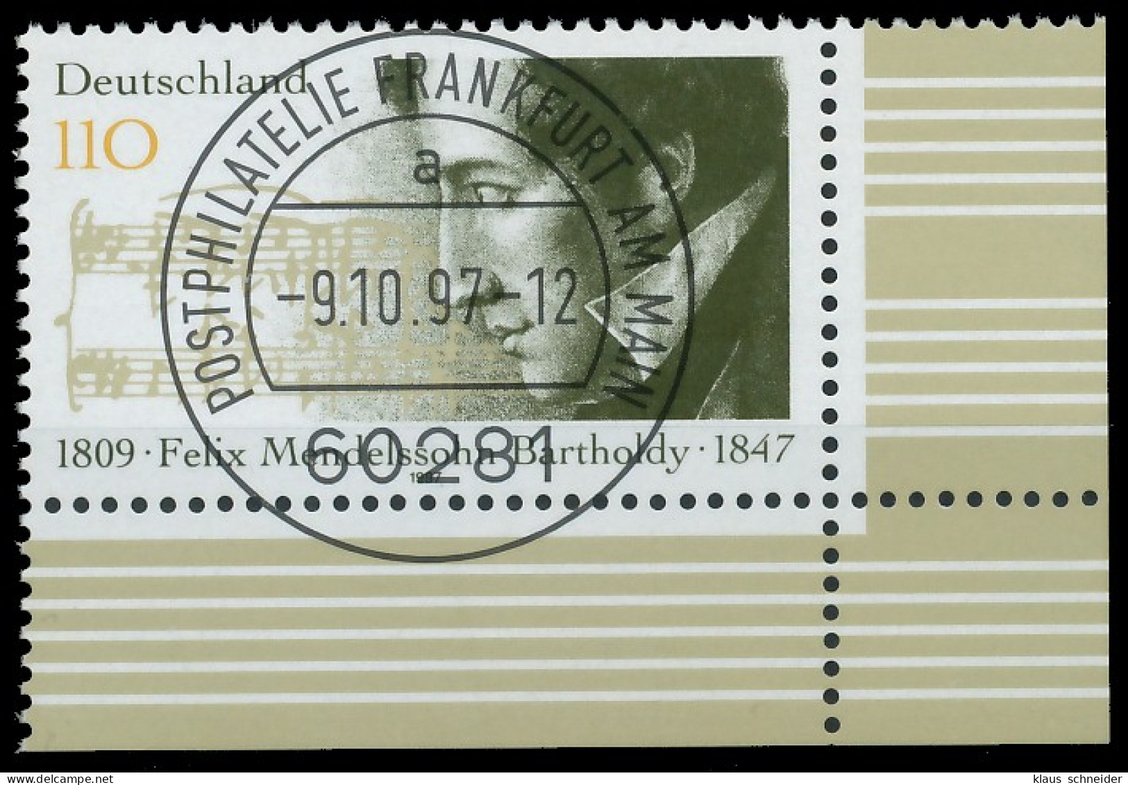 BRD BUND 1997 Nr 1953 Gestempelt ECKE-URE X558112 - Used Stamps