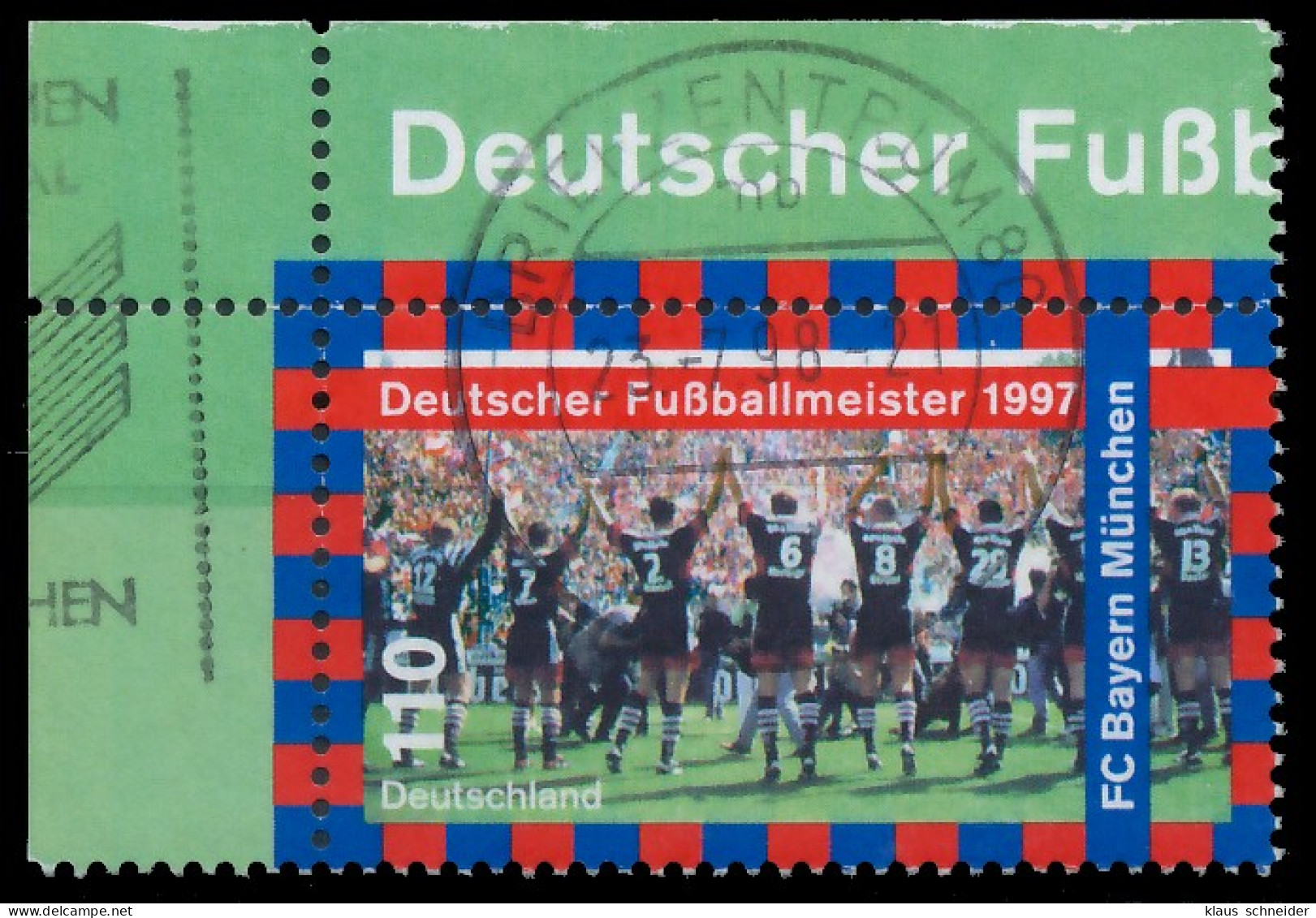 BRD BUND 1997 Nr 1958 Zentrisch Gestempelt ECKE-OLI X5580FA - Used Stamps