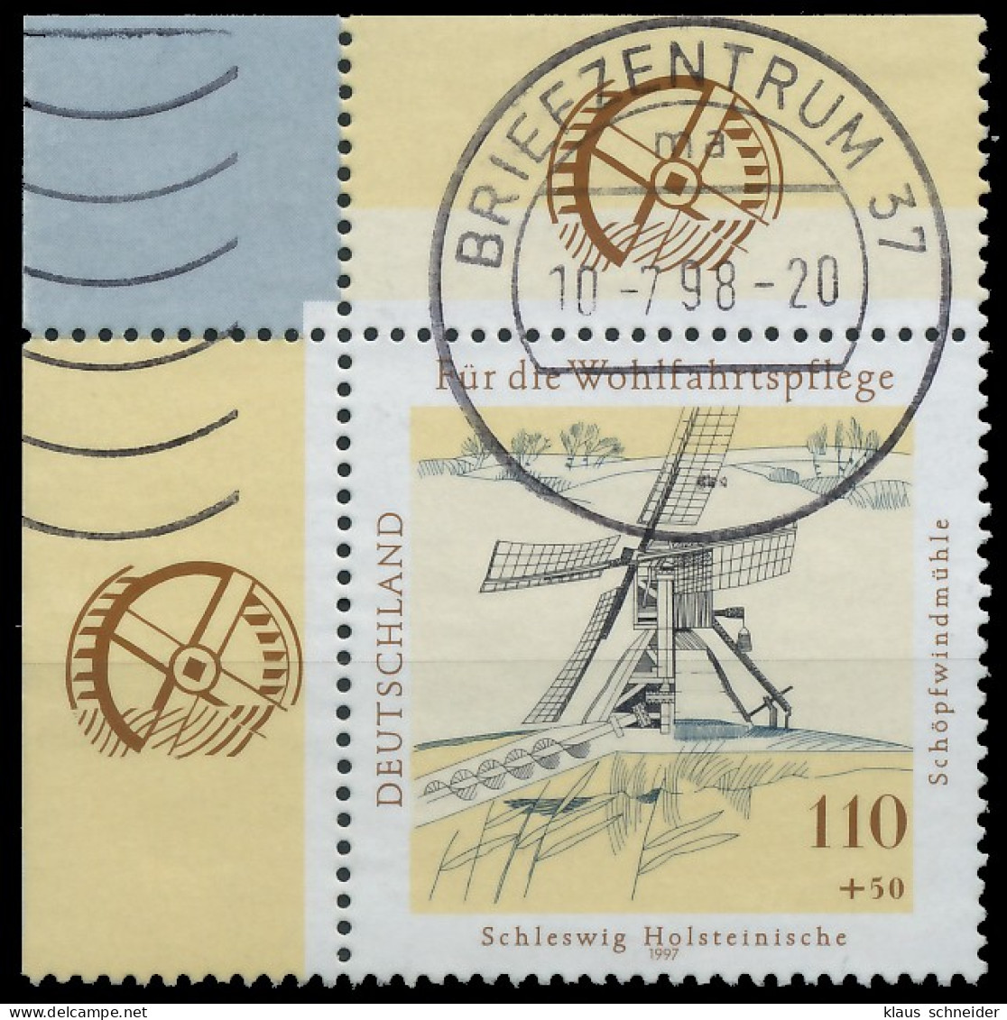 BRD BUND 1997 Nr 1951 Zentrisch Gestempelt ECKE-OLI X55815E - Used Stamps