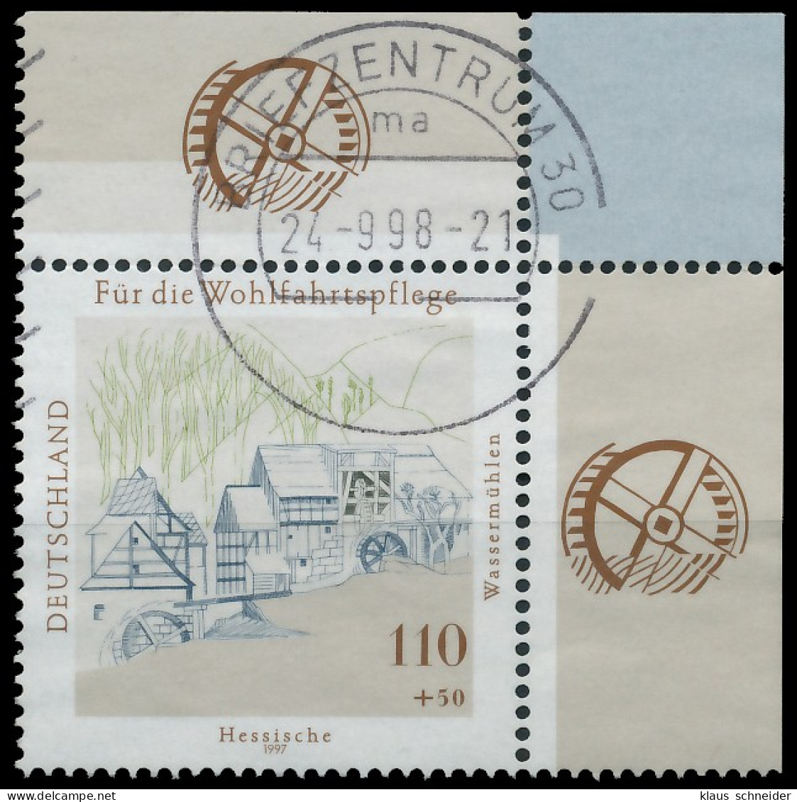 BRD BUND 1997 Nr 1949 Zentrisch Gestempelt ECKE-ORE X55813E - Used Stamps