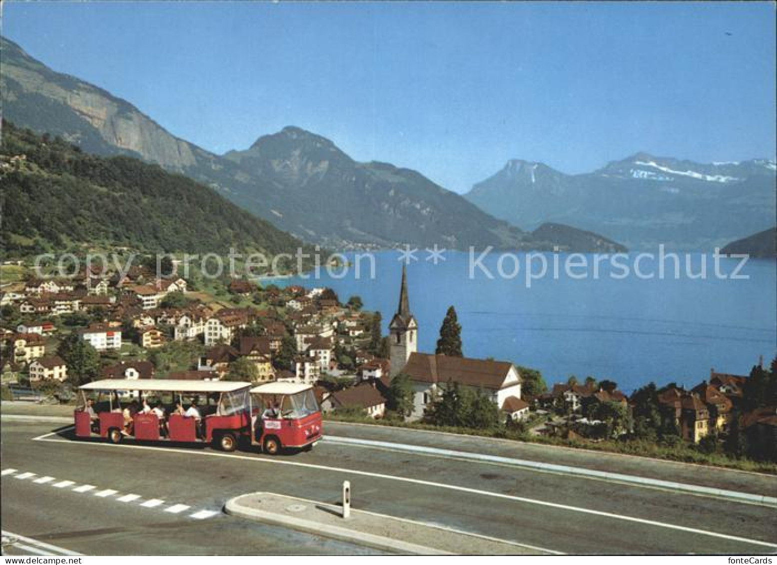 11877261 Weggis Vierwaldstaettersee Lido Bus Und Panoramastrasse Weggis - Altri & Non Classificati