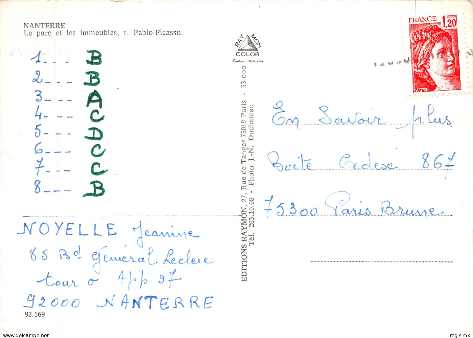 92-NANTERRE-N°2105-B/0289 - Nanterre