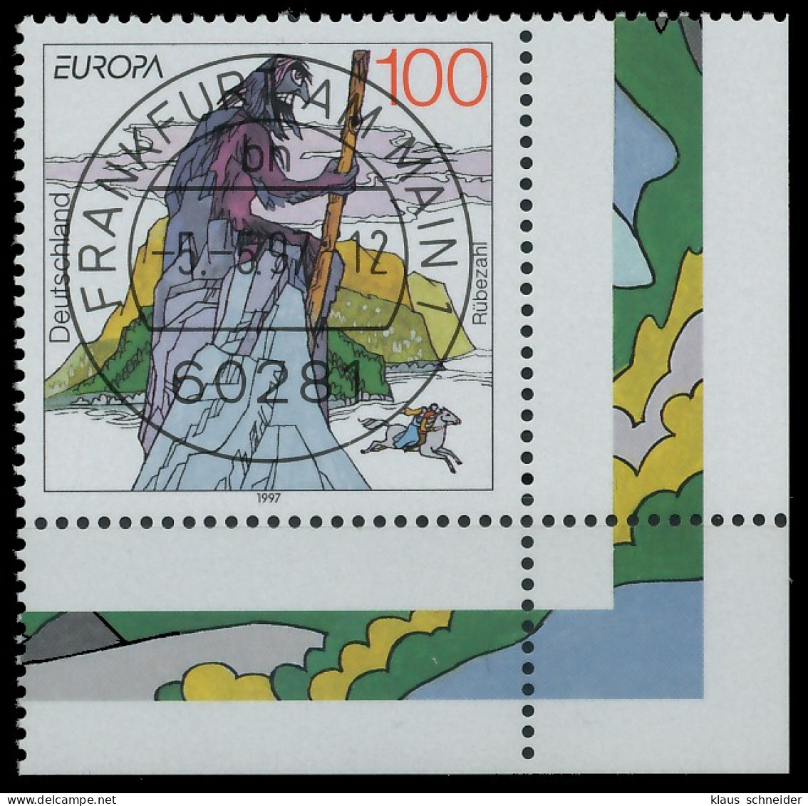 BRD BUND 1997 Nr 1916 Zentrisch Gestempelt ECKE-URE X5581AE - Used Stamps