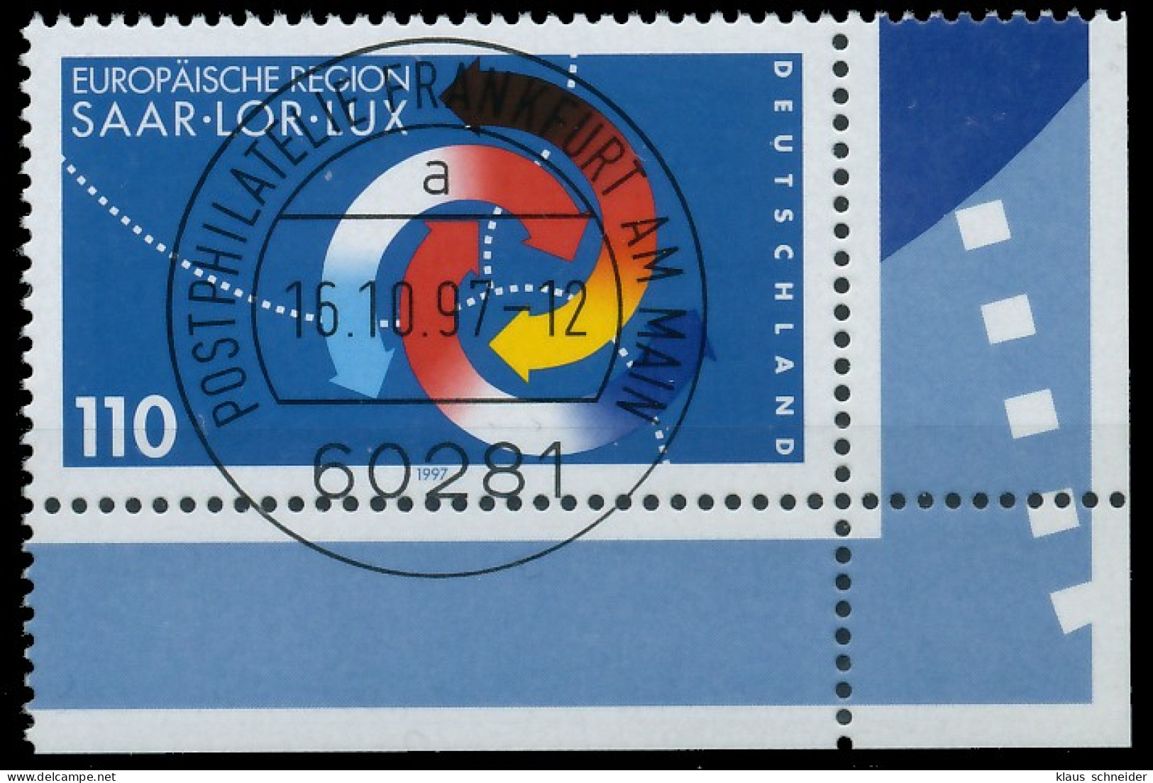 BRD BUND 1997 Nr 1957 Gestempelt ECKE-URE X55828E - Used Stamps