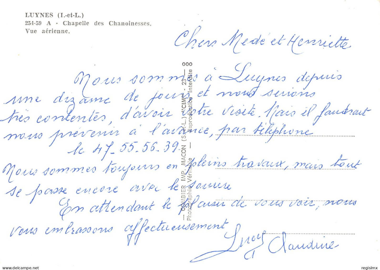 37-LUYNES LA CHAPELLE DES CHANOINESSES-N°2106-B/0175 - Luynes