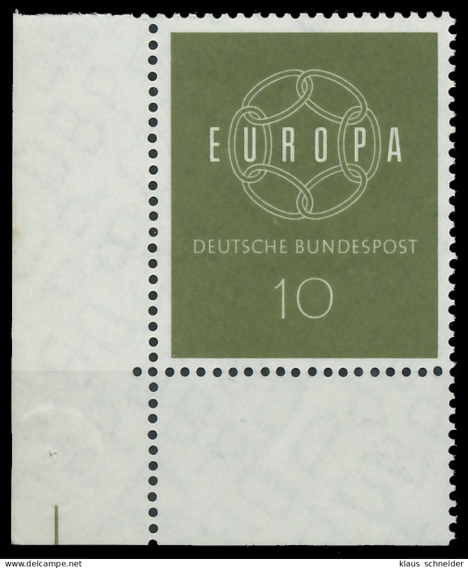 BRD BUND 1959 Nr 320 Postfrisch ECKE-ULI X55835E - Neufs