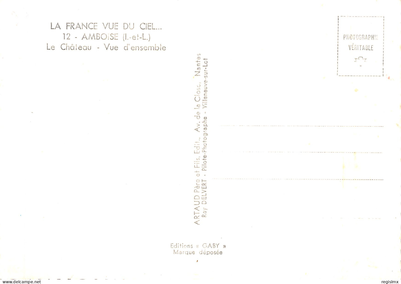 37-AMBOISE LE CHATEAU-N°2106-B/0041 - Amboise