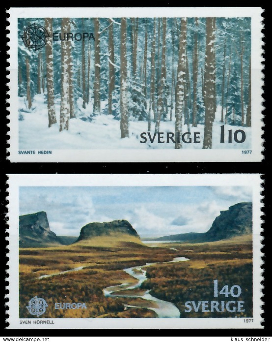 SCHWEDEN 1977 Nr 989-990 Postfrisch S17776E - Neufs