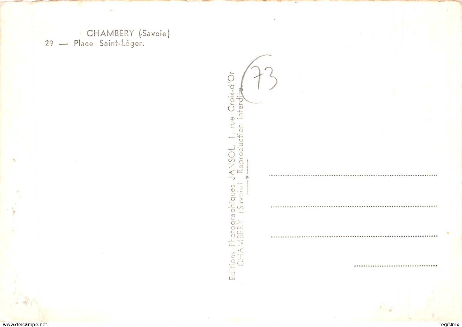 73-CHAMBERY-N°2106-A/0021 - Chambery