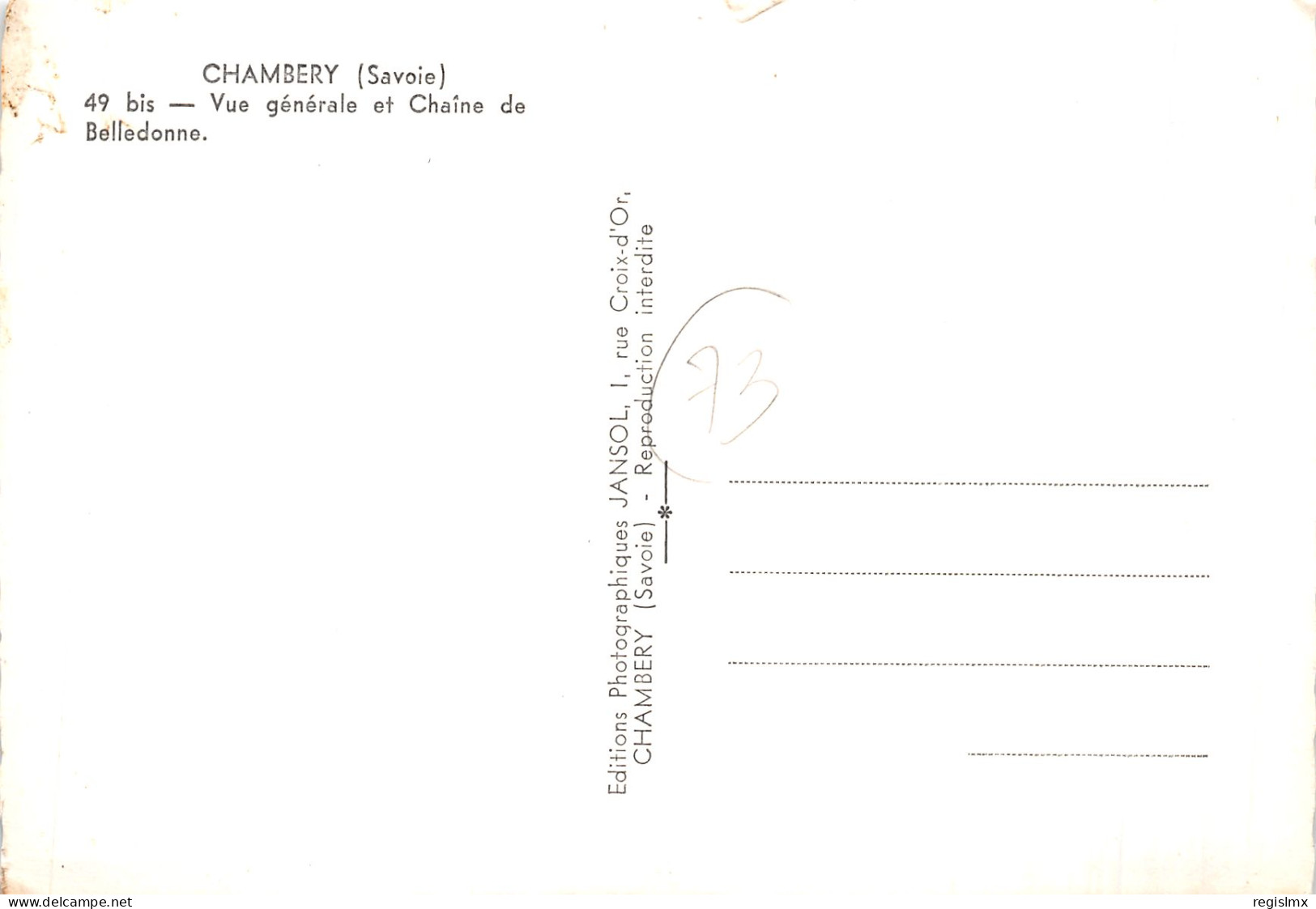 73-CHAMBERY-N°2106-A/0013 - Chambery