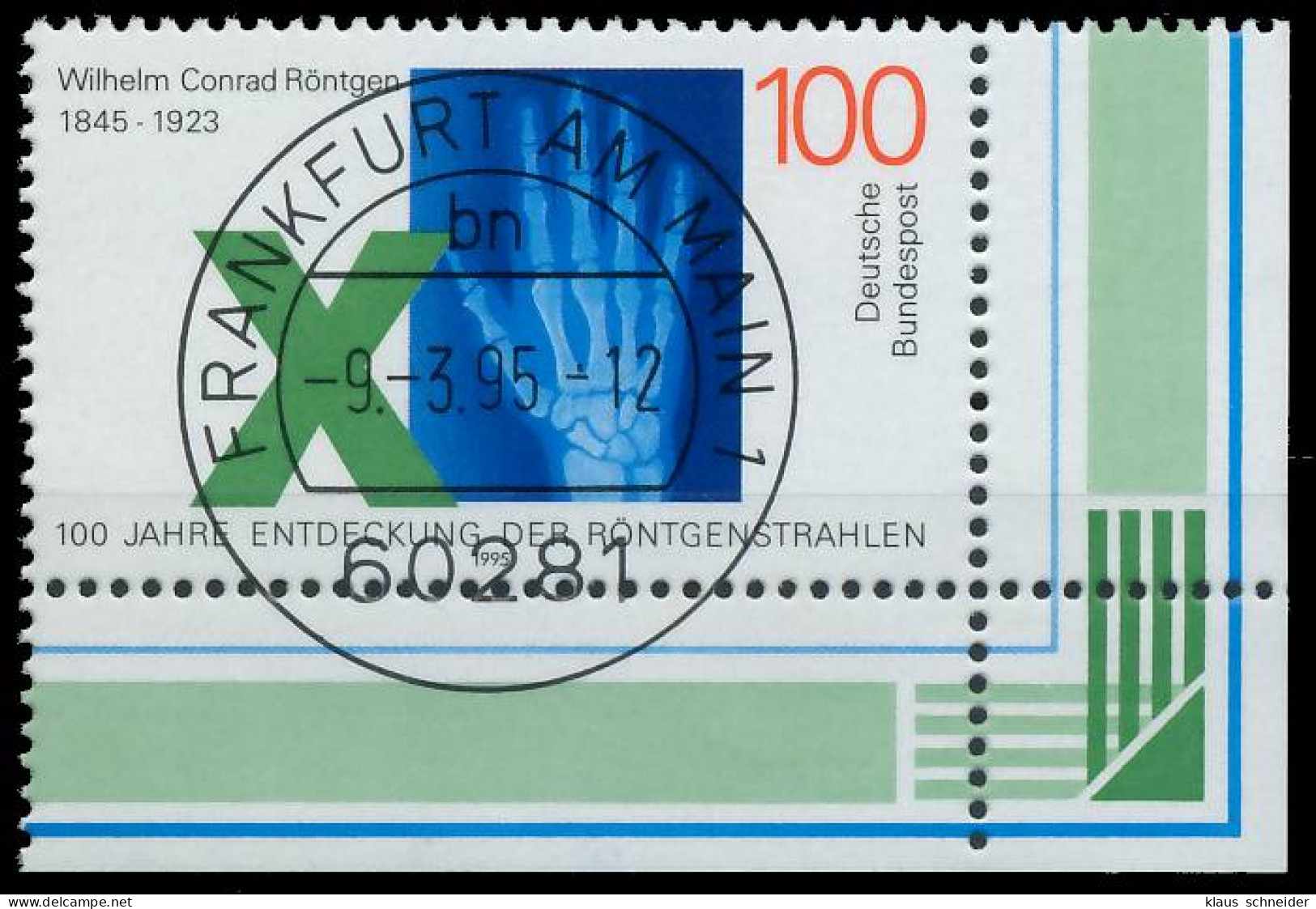 BRD BUND 1995 Nr 1784 Gestempelt ECKE-URE X56B09A - Used Stamps