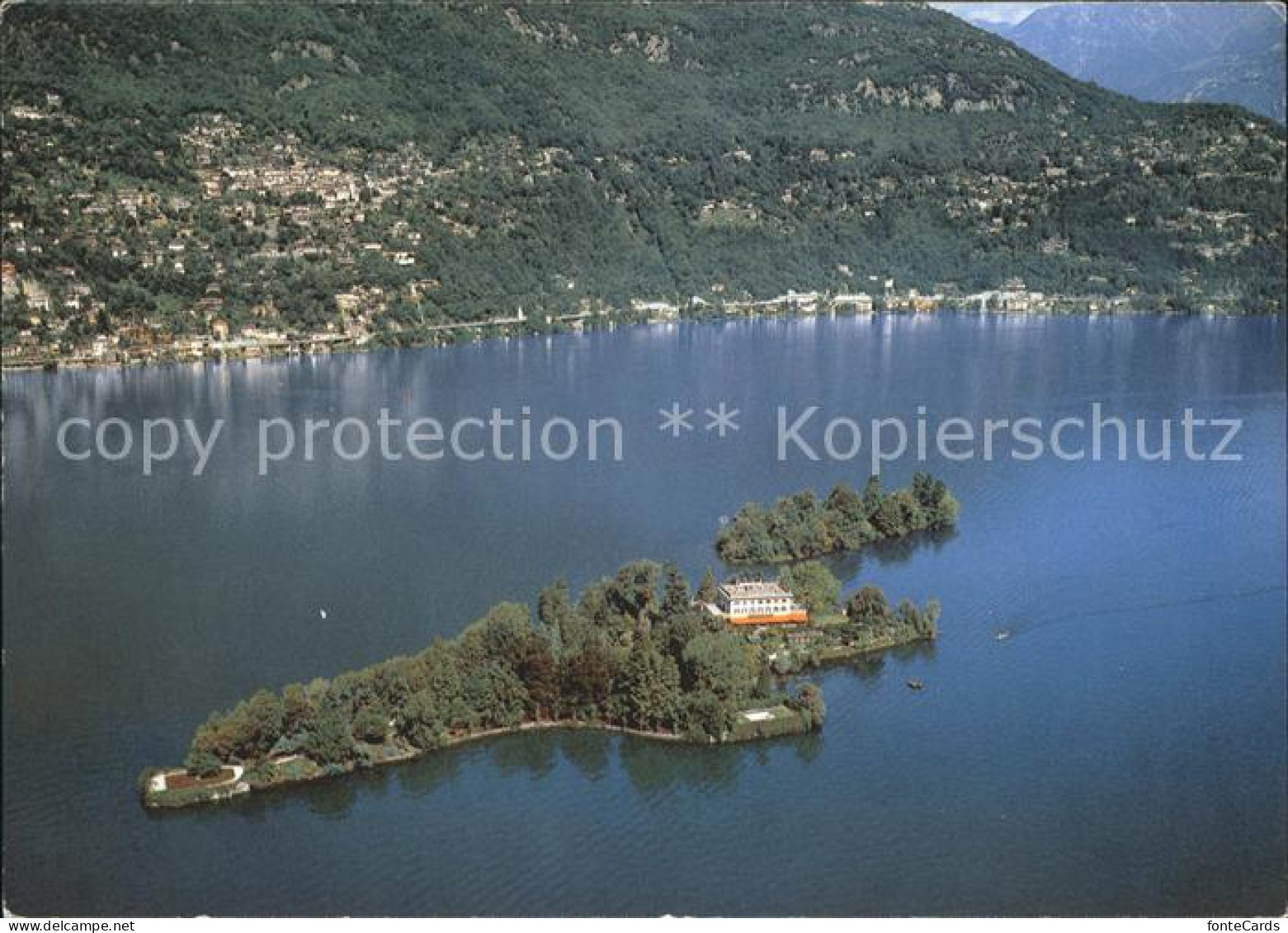 11877210 Isole Di Brissago Lago Maggiore Fliegeraufnahme Isole Di Brissago - Other & Unclassified