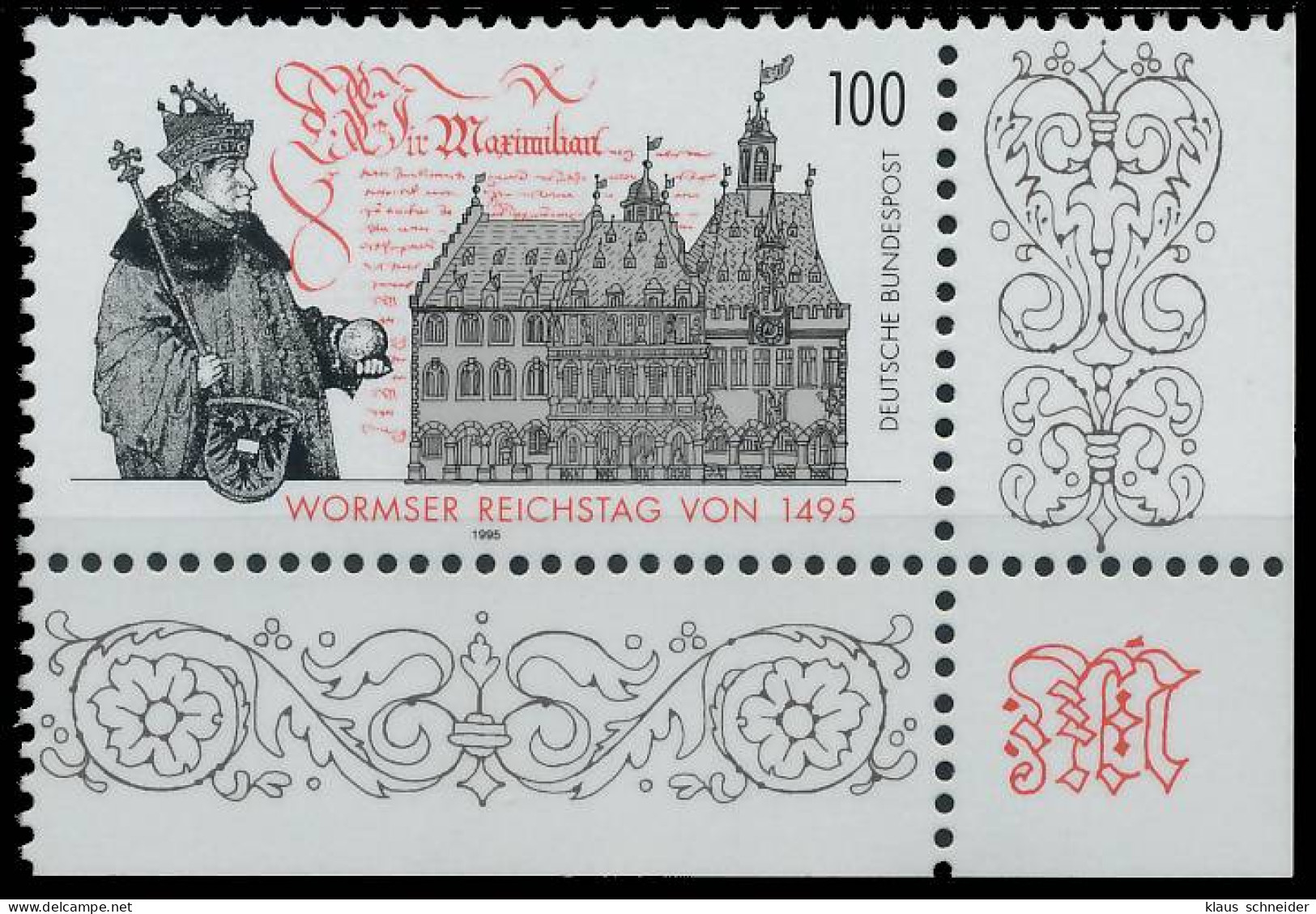 BRD BUND 1995 Nr 1773 Postfrisch ECKE-URE X56B176 - Unused Stamps