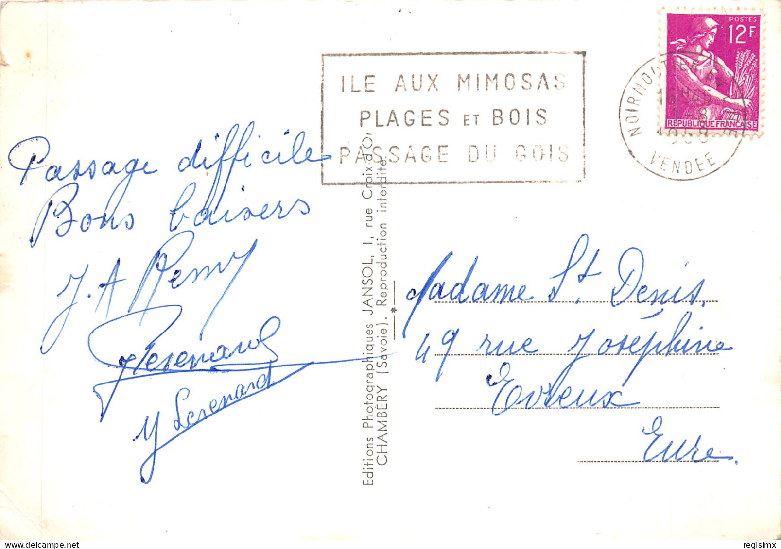 85-NOIRMOUTIER PASSAGE DU GOIS-N°2107-A/0139 - Noirmoutier