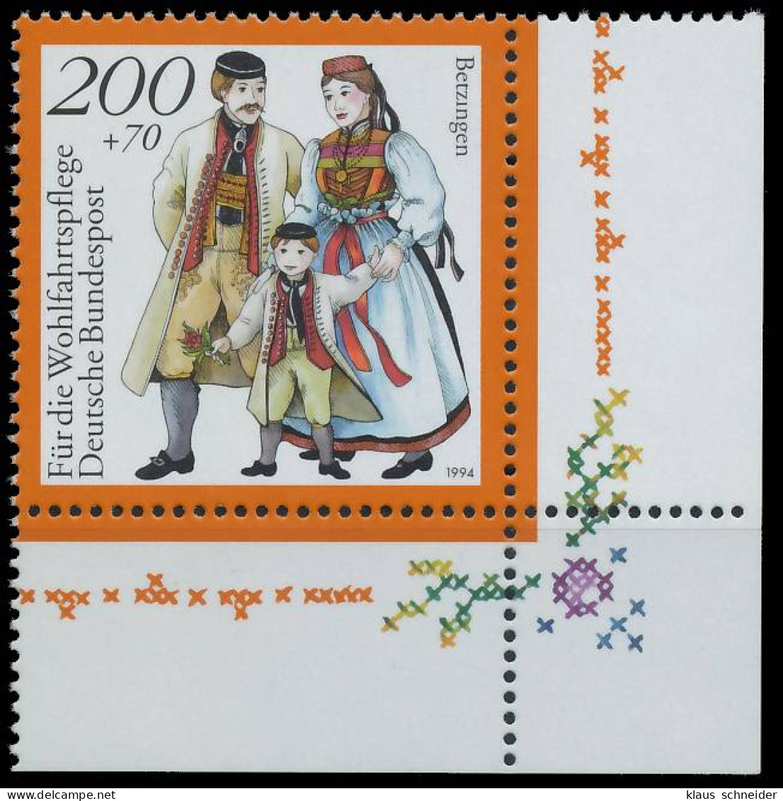 BRD BUND 1994 Nr 1761 Postfrisch ECKE-URE X56F222 - Unused Stamps