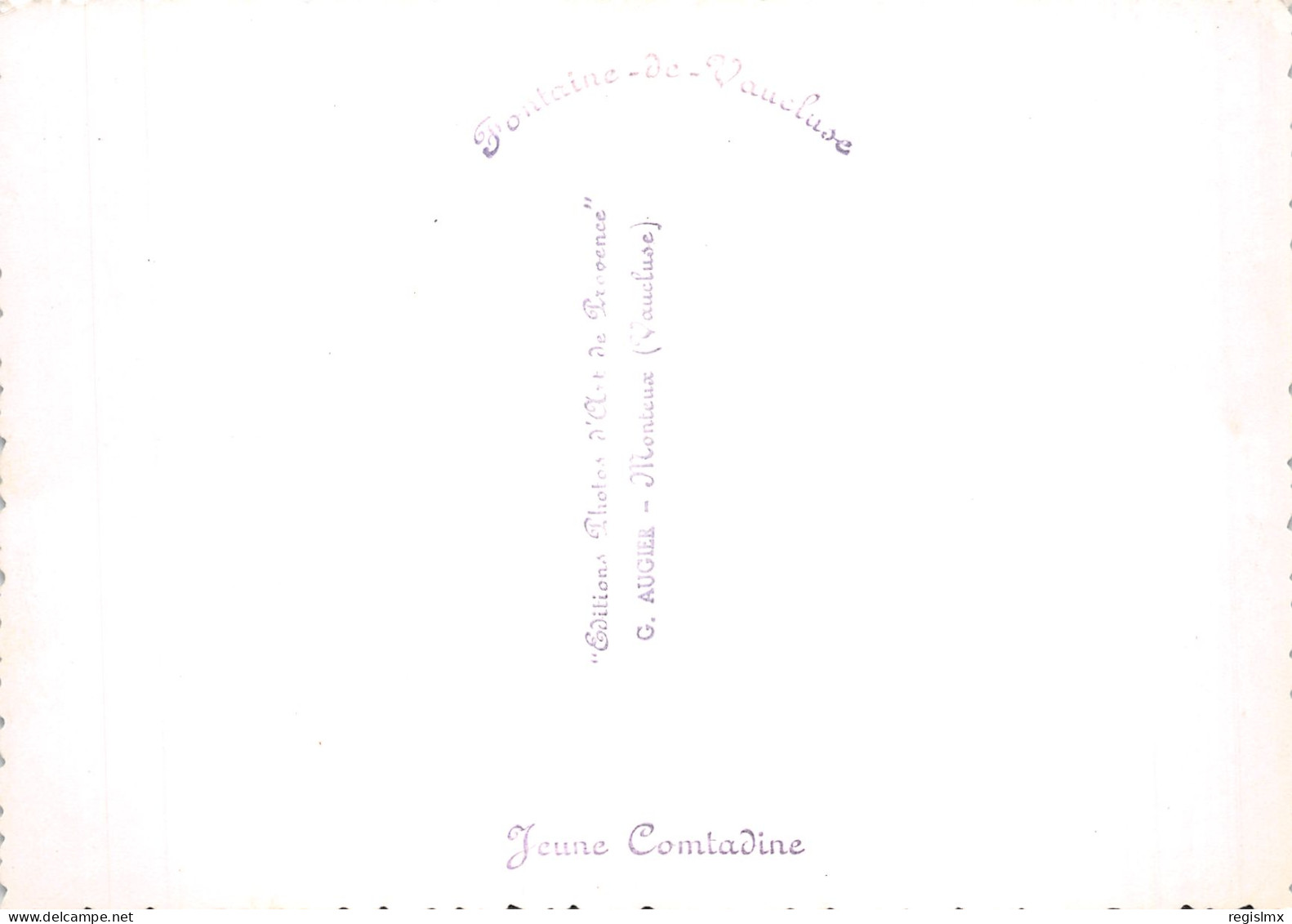 84-FONTAINE DE VAUCLUSE UNE JEUNE COMTADINE-N°2106-D/0127 - Other & Unclassified