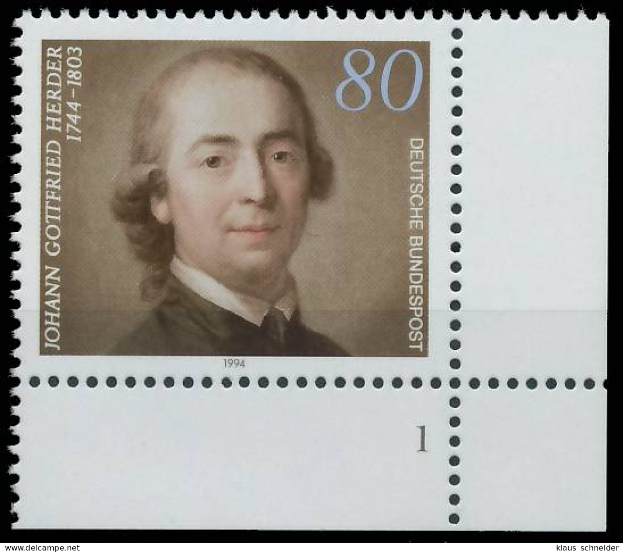 BRD BUND 1994 Nr 1747 Postfrisch FORMNUMMER 1 X56F4BA - Unused Stamps