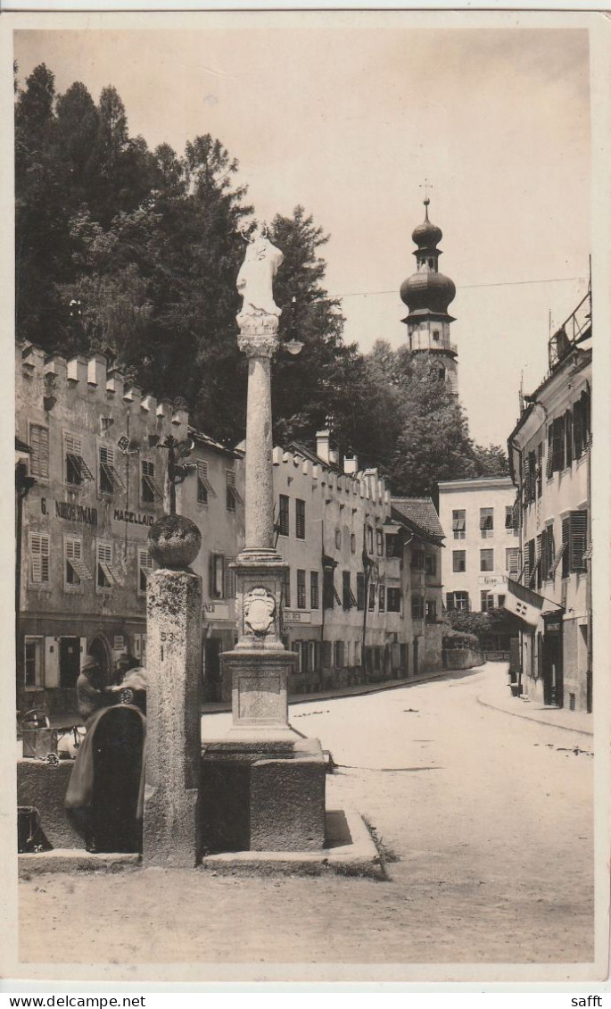 AK Brunico - Bruneck, Ansicht Mit Mariensäule 1931 - Sonstige & Ohne Zuordnung