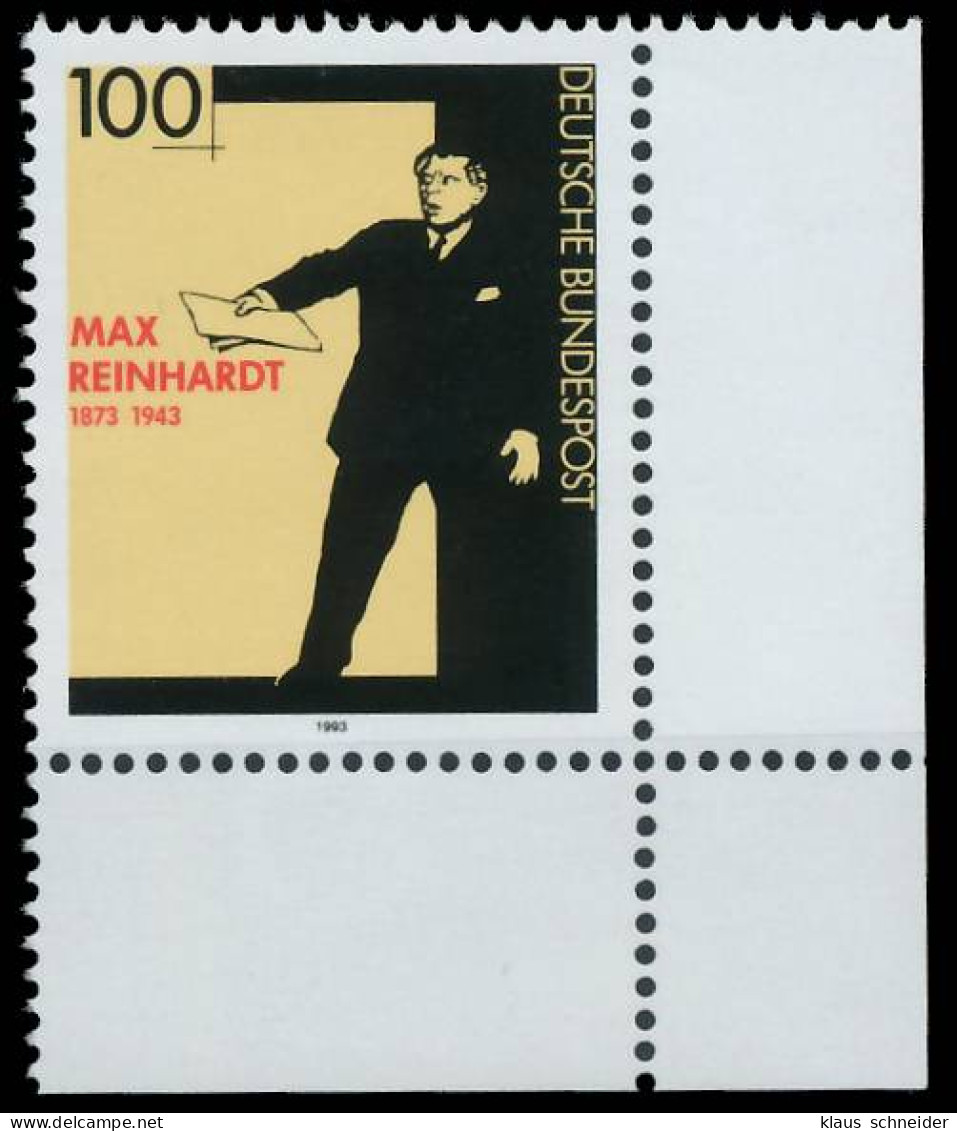 BRD BUND 1993 Nr 1703 Postfrisch ECKE-URE X56F702 - Unused Stamps