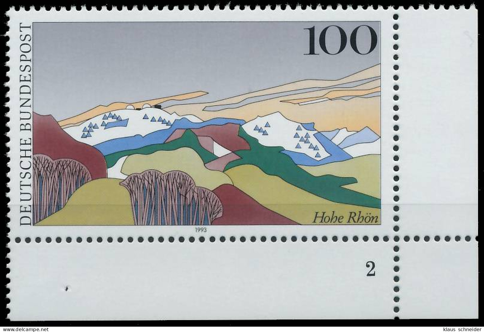 BRD BUND 1993 Nr 1686 Postfrisch FORMNUMMER 2 X56F776 - Unused Stamps