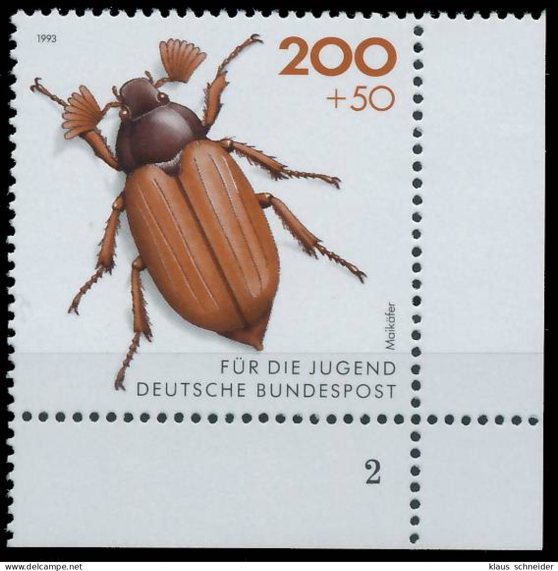 BRD BUND 1993 Nr 1670 Postfrisch FORMNUMMER 2 X56F8FA - Unused Stamps