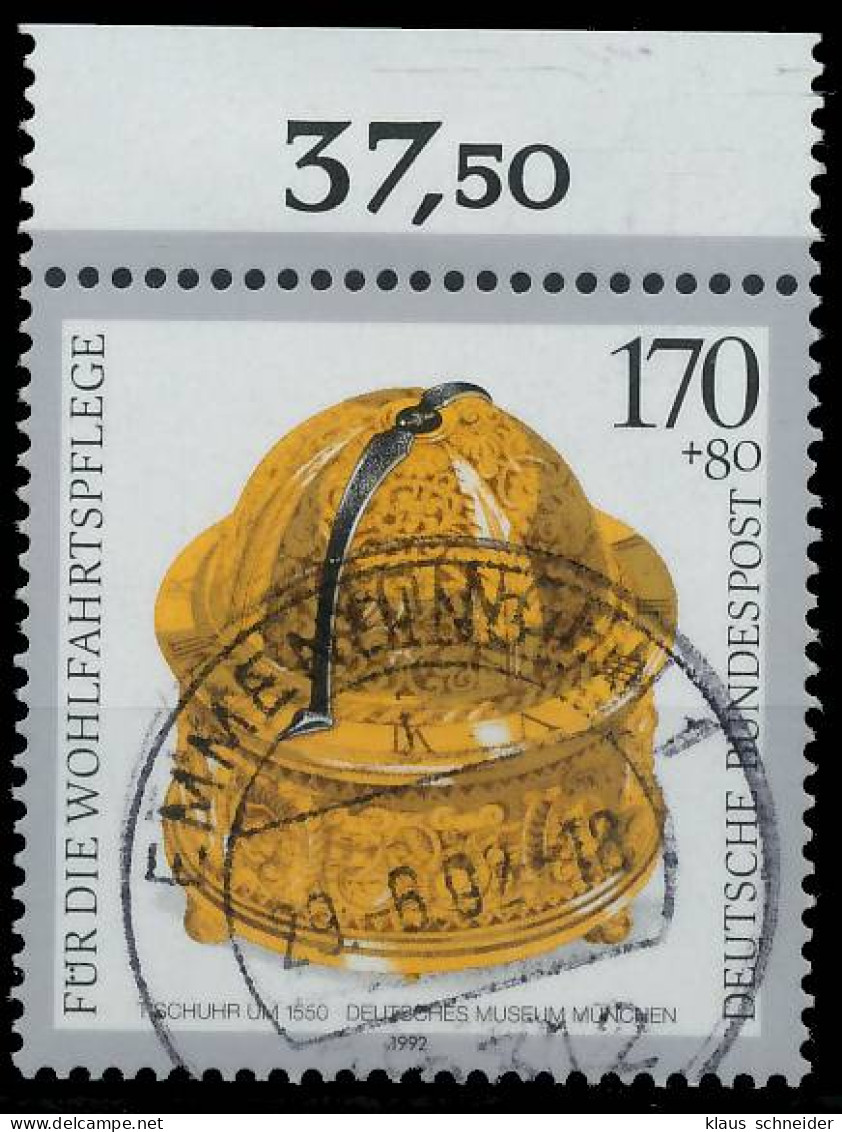 BRD BUND 1992 Nr 1635 Gestempelt ORA X56F92E - Used Stamps