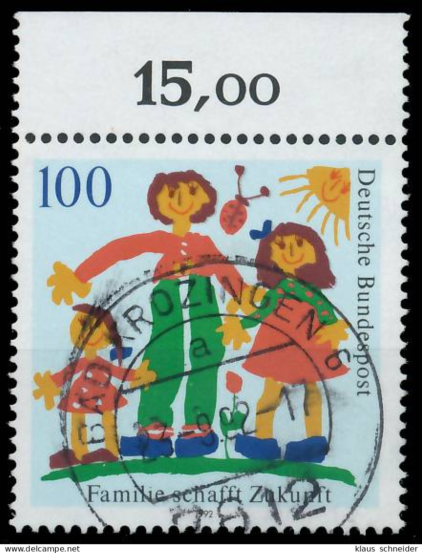 BRD BUND 1992 Nr 1621 Zentrisch Gestempelt ORA X572BAA - Used Stamps