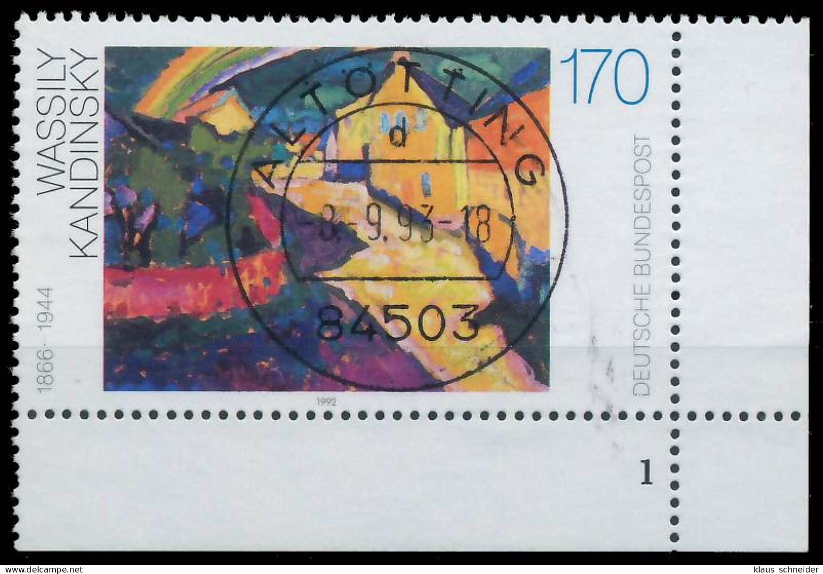 BRD BUND 1992 Nr 1619 Zentrisch Gestempelt FORMNUMMER 1 X572CAE - Used Stamps