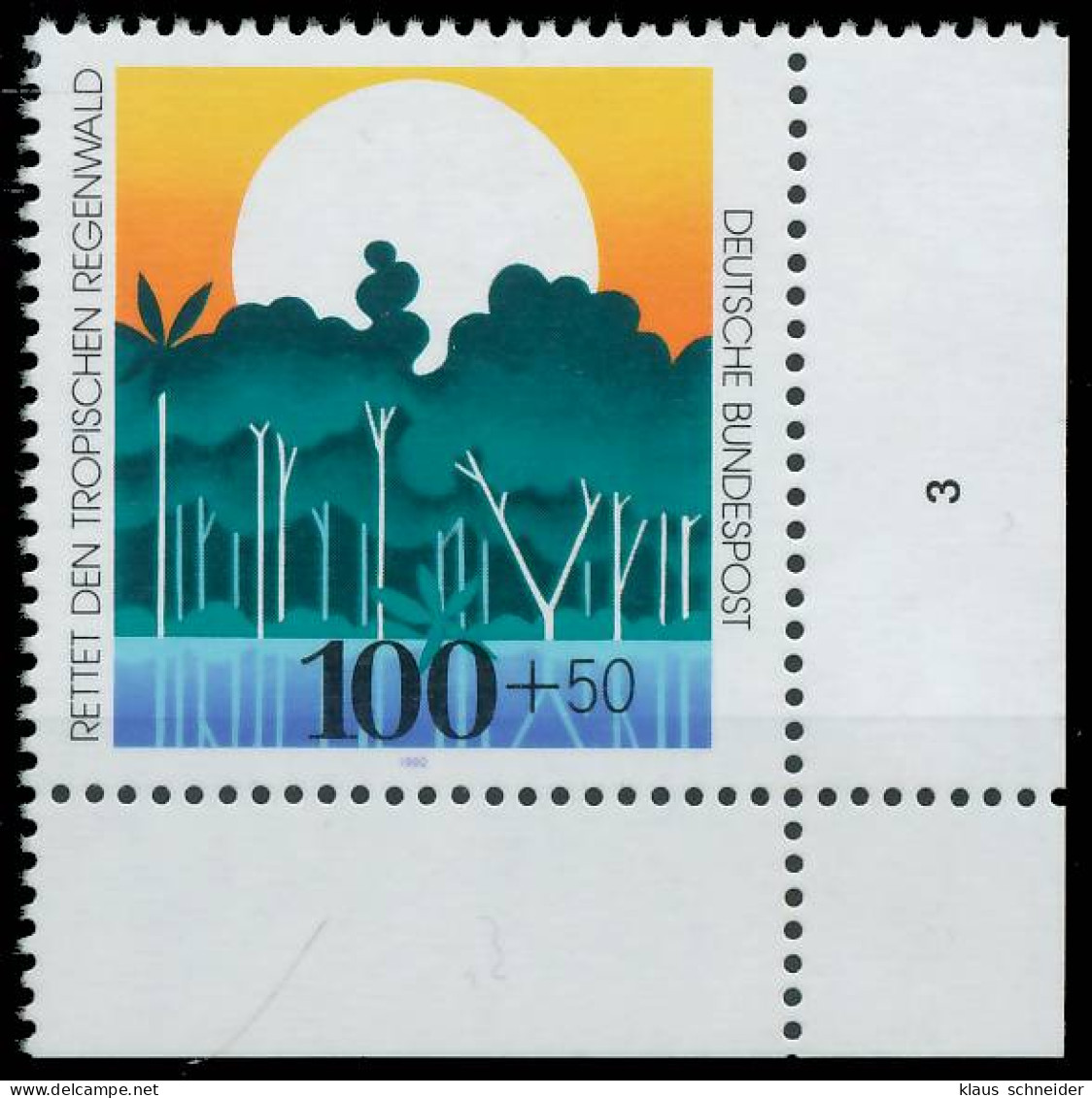 BRD BUND 1992 Nr 1615 Postfrisch FORMNUMMER 3 X572CBA - Unused Stamps